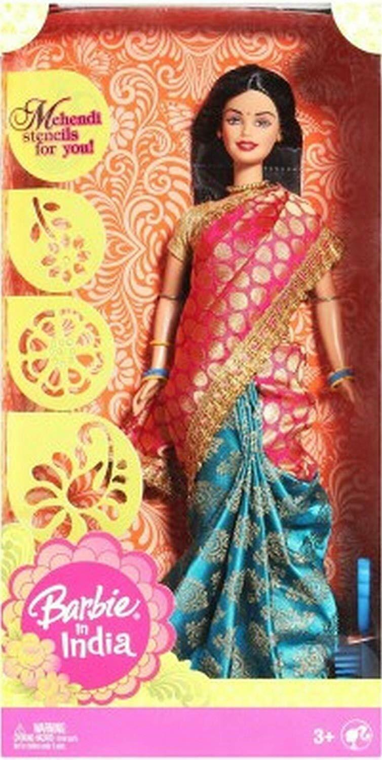 Barbie in India (Saree Design & Color may Vary As per Stock )