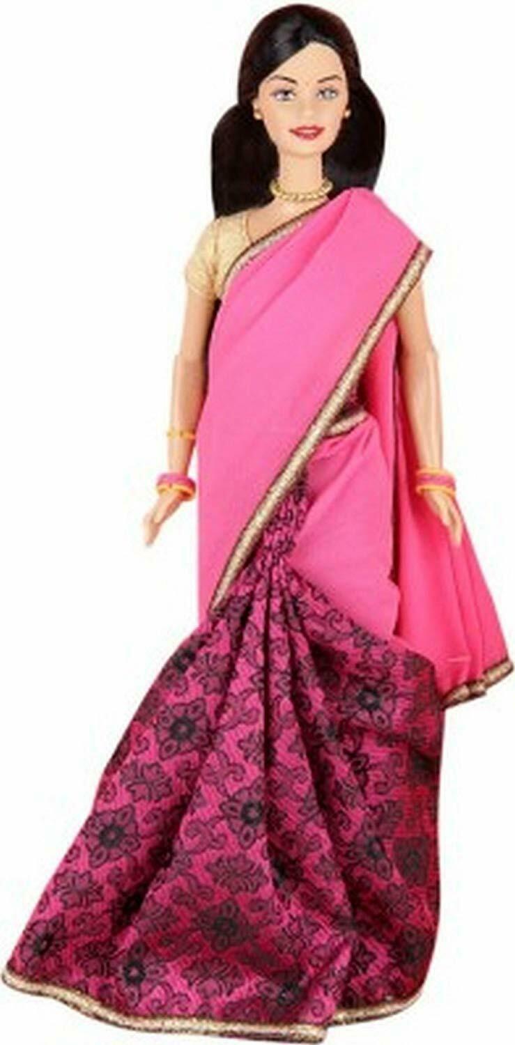 Barbie in India (Saree Design & Color may Vary As per Stock )