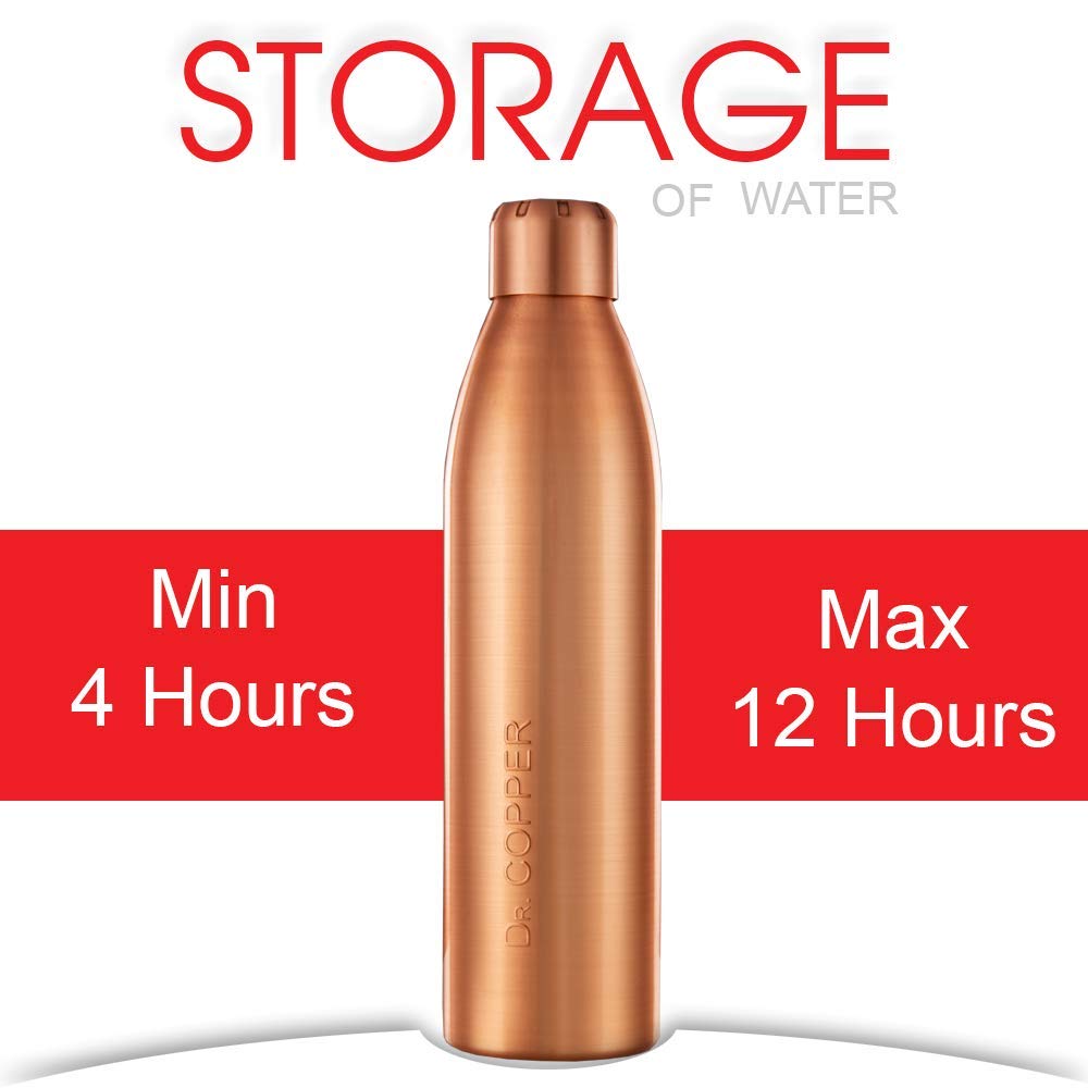 Dr. Copper Jumbo Pack-Buy Copper Water Bottle 1 Litre with 300 ml Copper Glass Free