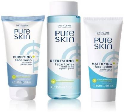 Oriflame Sweden Pure Skin Combo for Oily Skin-set of 3