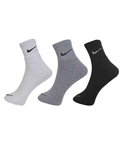 cotton ankle socks free size for men and women (pack of 3 pair)