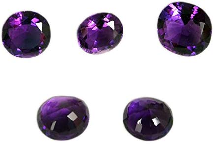 WholesaleGemShop - AA + Oval Cut (1 Piece) Loose Gemstone Amethyst - 12 x 10 mm - Free Ring Size