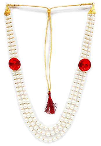 Pearl Necklace Jewellery for Groom Dulha Moti Mala Haar for Men