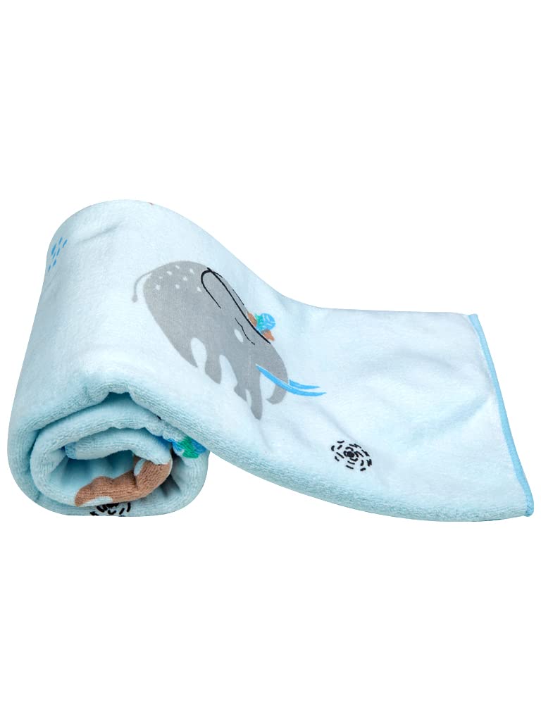 Soft Absorbent Baby Towel (Blue)