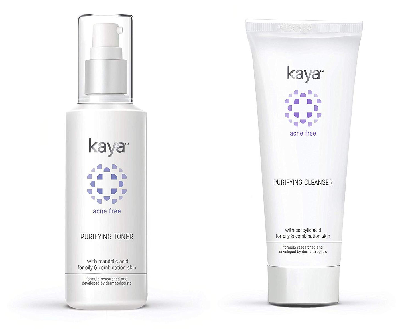 Kaya Clinic Acne Free Purifying Toner, 100ml + Acne Free Purifying Cleanser, 100ml