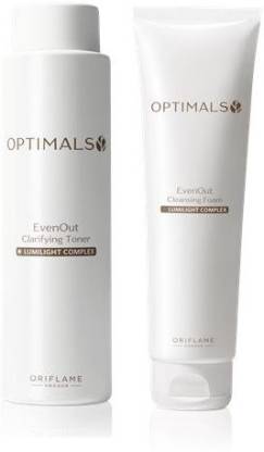 Oriflame Sweden Optimals Even Out Cleansing Foam & Clarifying Toner set  (2 Items in the set)