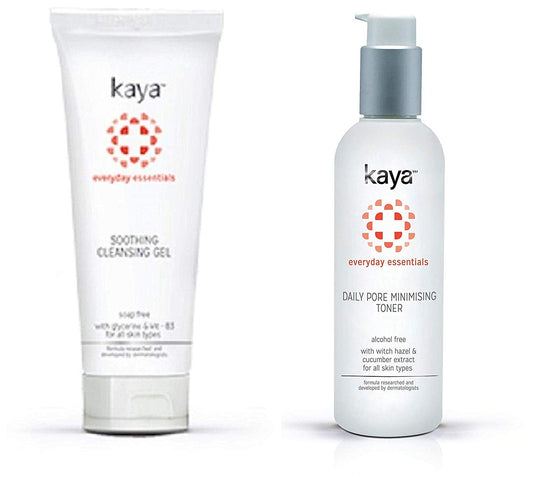 Kaya Clinic Combo for Normal Skin - Cleanser + Toner for Daily regular use