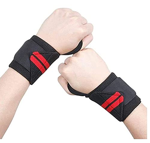 Wrist Band with Thumb Loop for Weightlifting, Powerlifting and Gym for Men and Women