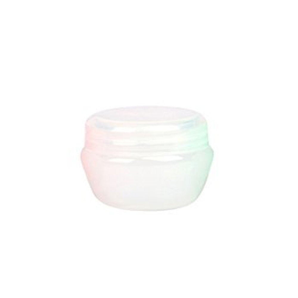 20gm Empty Container with Lid to Avoid Leakage for Lotion, Cream, Skincare, Makeup, Lip, Balm etc (Pack of 2, Clear Color)