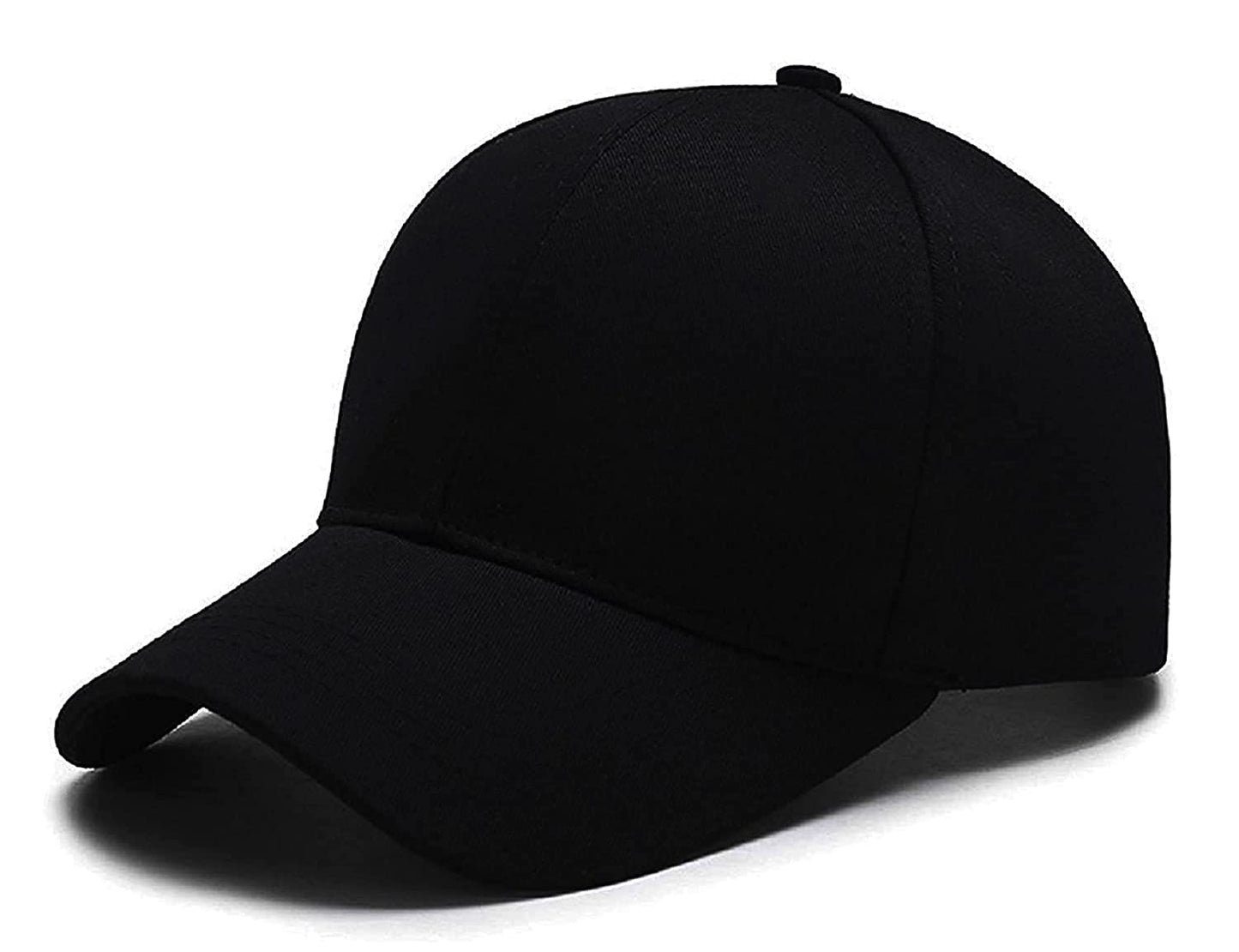 Black Solid Caps for Men & Women for Sports & Outdoor