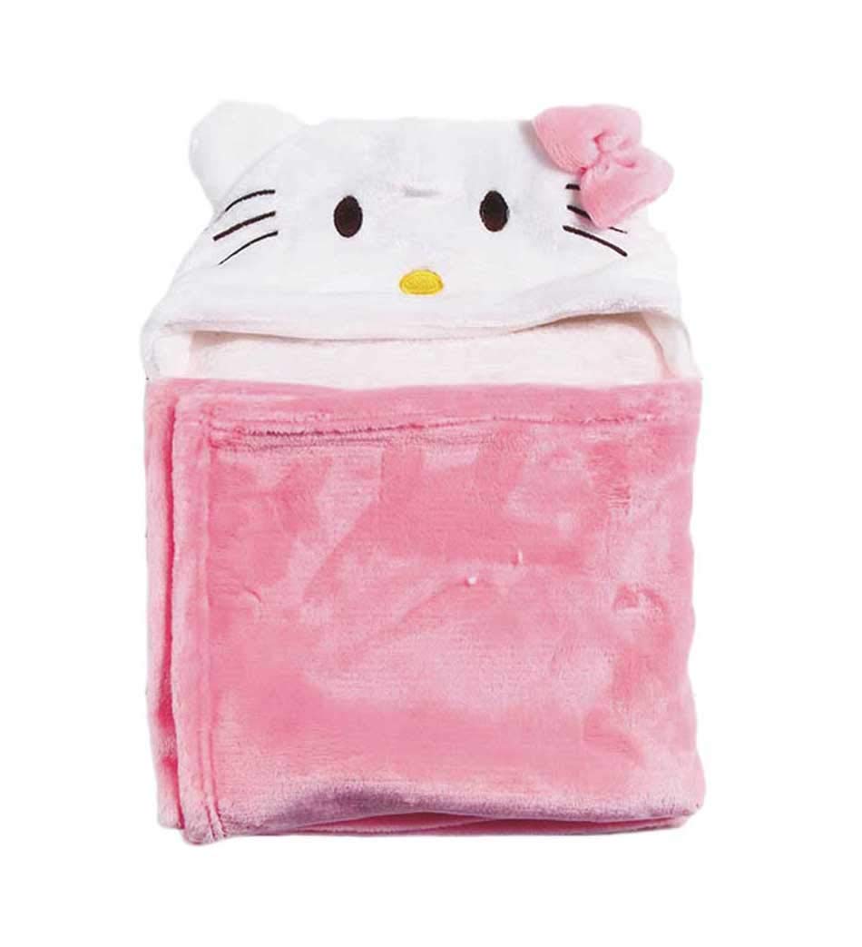 Baby Blanket Wrapper Hooded Bath Towel (Katty)