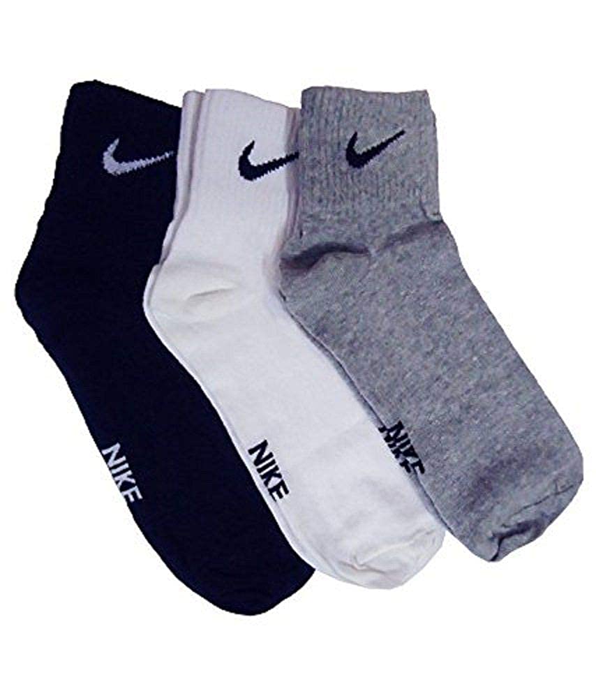 cotton ankle socks free size for men and women (pack of 3 pair)