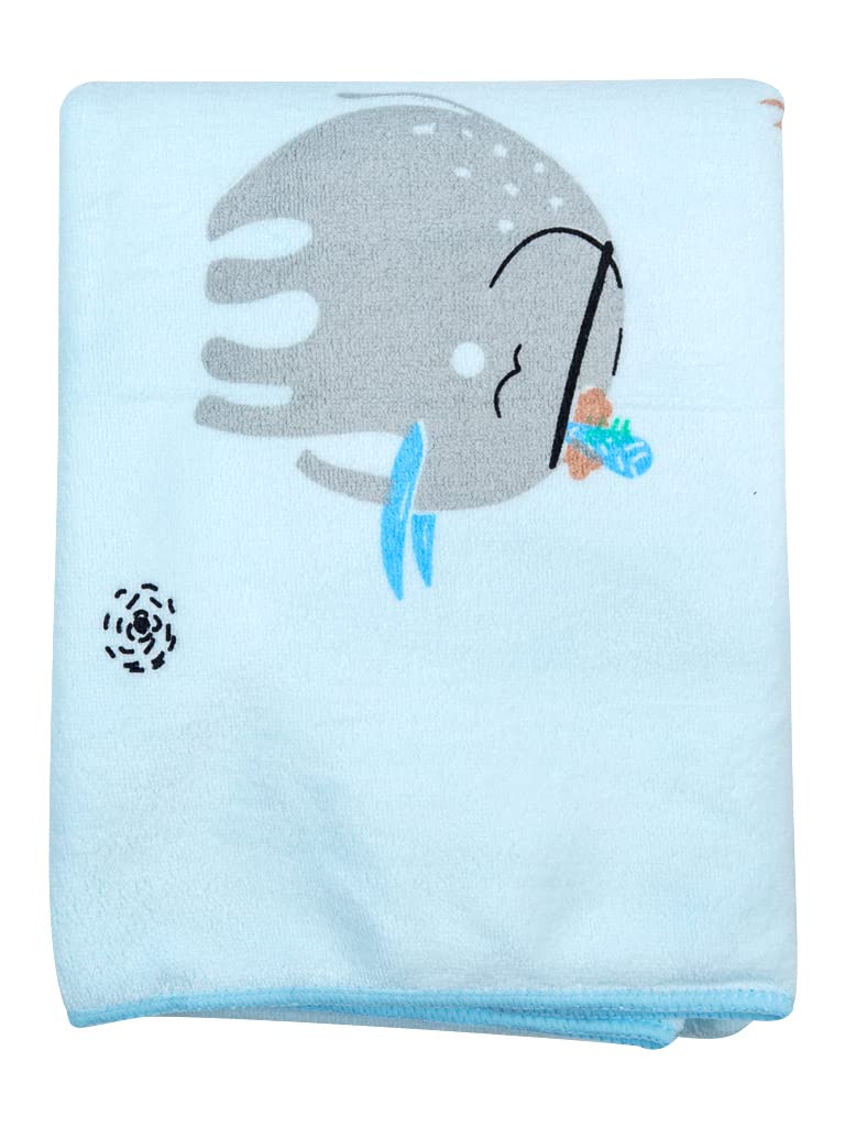 Soft Absorbent Baby Towel (Blue)