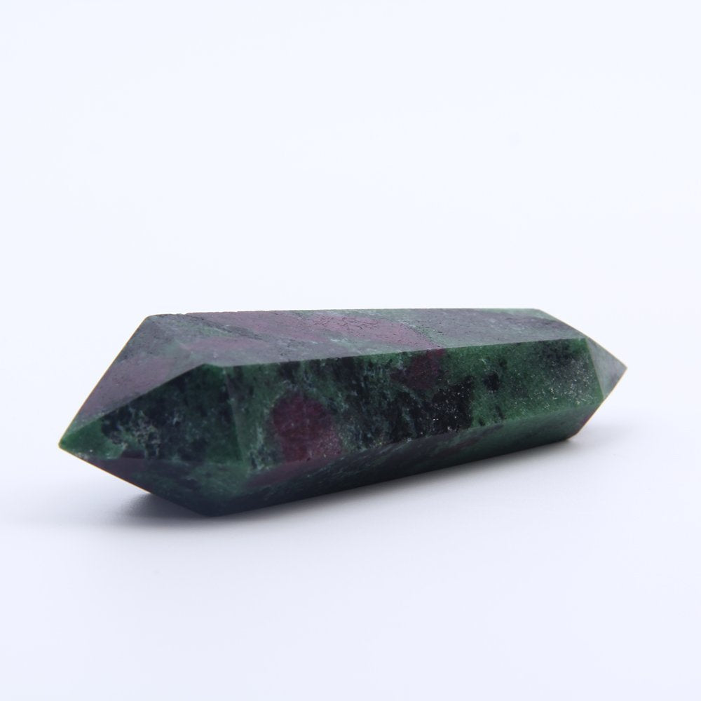 Hongjintian Natural Rock Epidote Reiki Healing Crystal Points / Column (3.51inch)