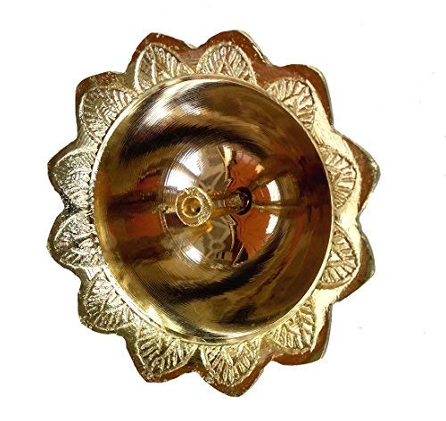 Rastogi Handicrafts Indian Hindu Pooja Deepak Diya Oil lamp