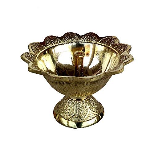 Rastogi Handicrafts Indian Hindu Pooja Deepak Diya Oil lamp