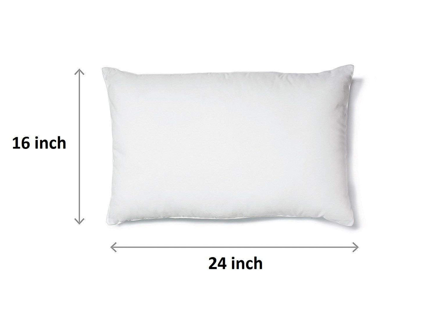 Luxurious 1 Piece Microfibre Pillow Filler - 16X24 Inch , White