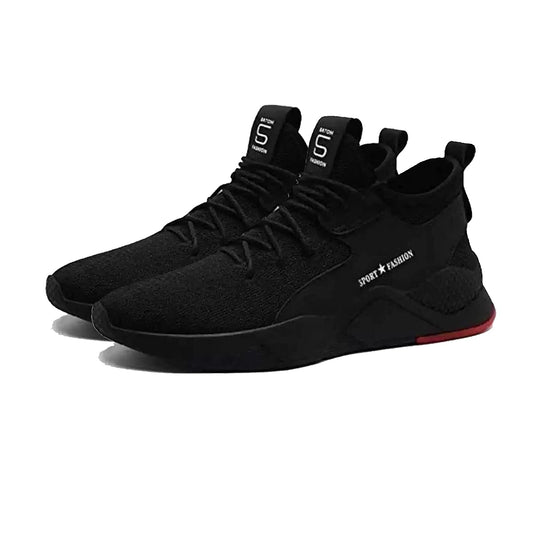 Men's Trendy & Stylish Black & Sports Sneakers Running Shoes