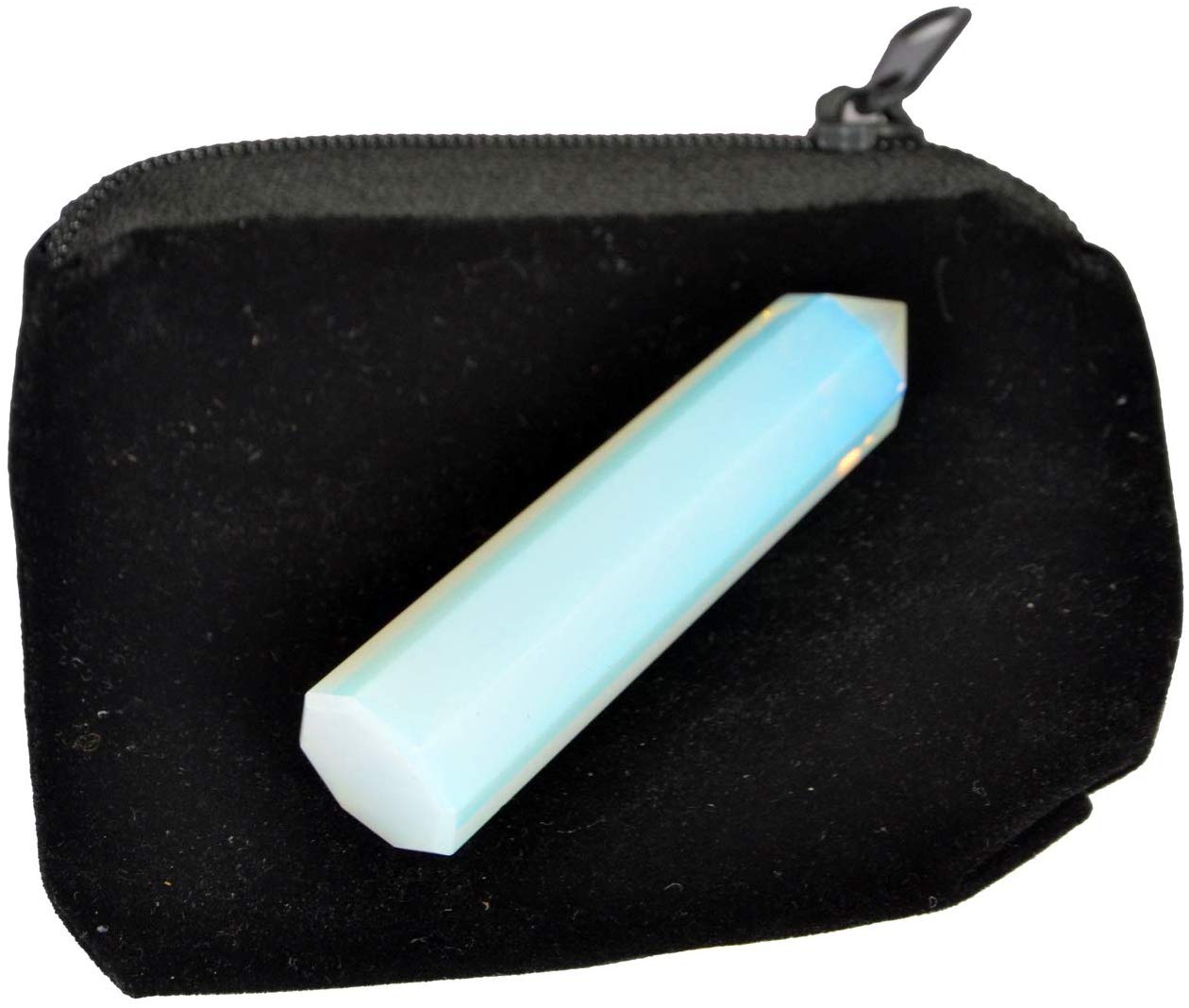 WholesaleGemShop Opalite Genuine Obelisk Tower Therapy Massage Paperweight Prism