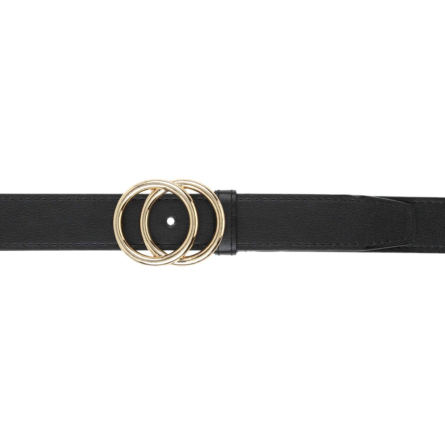 Women's Faux Leather Belt ( Black , Free Size )