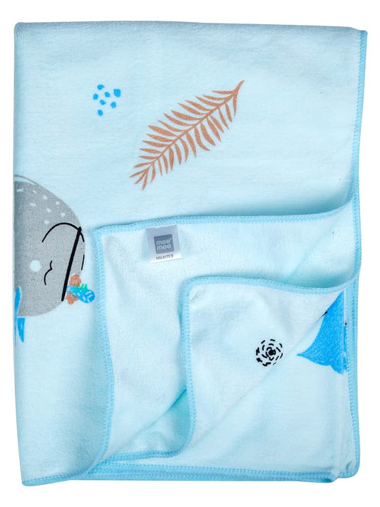 Soft Absorbent Baby Towel (Blue)