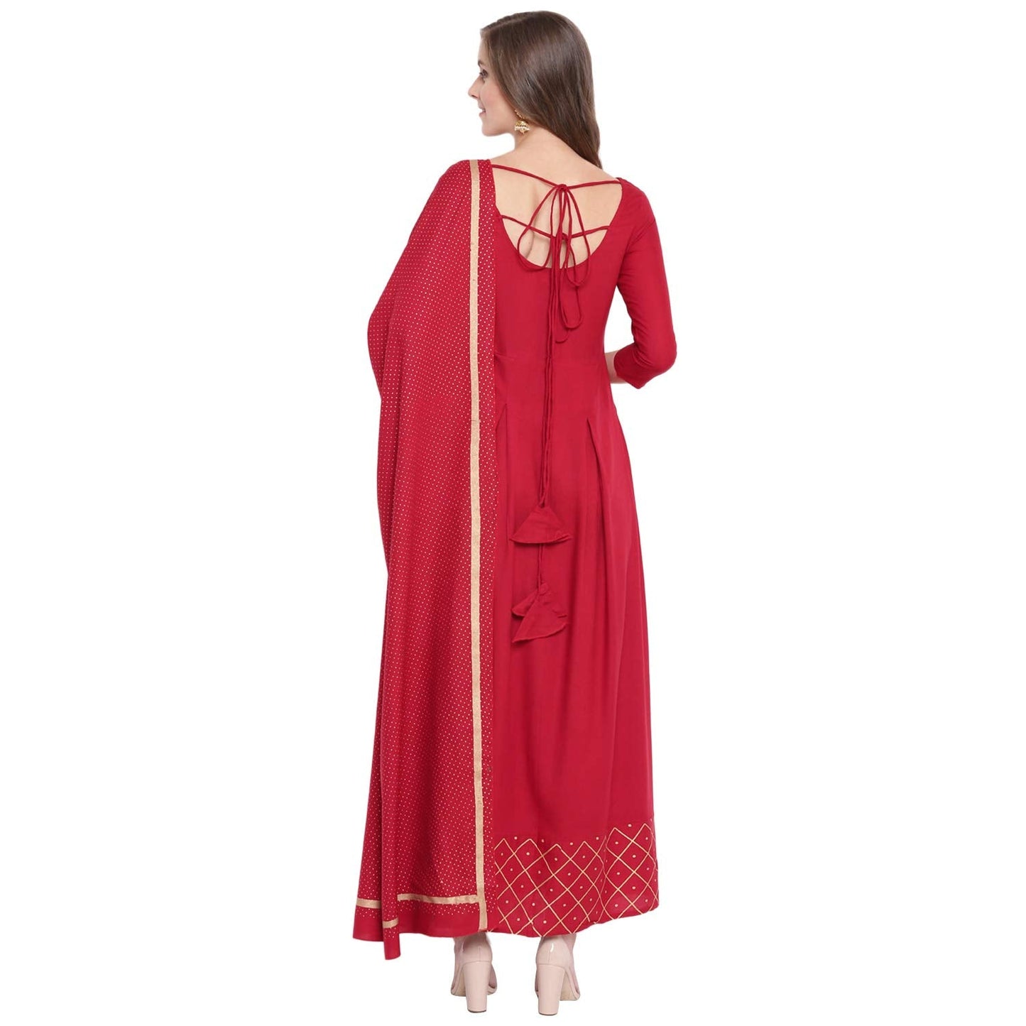 Women's Rayon Kurta With Dupatta Set