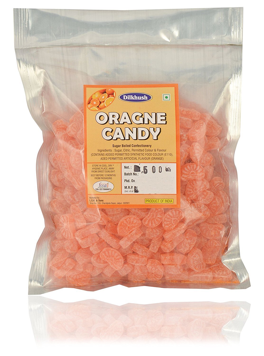 Dilkhush Orange Candy (500 Gms.)