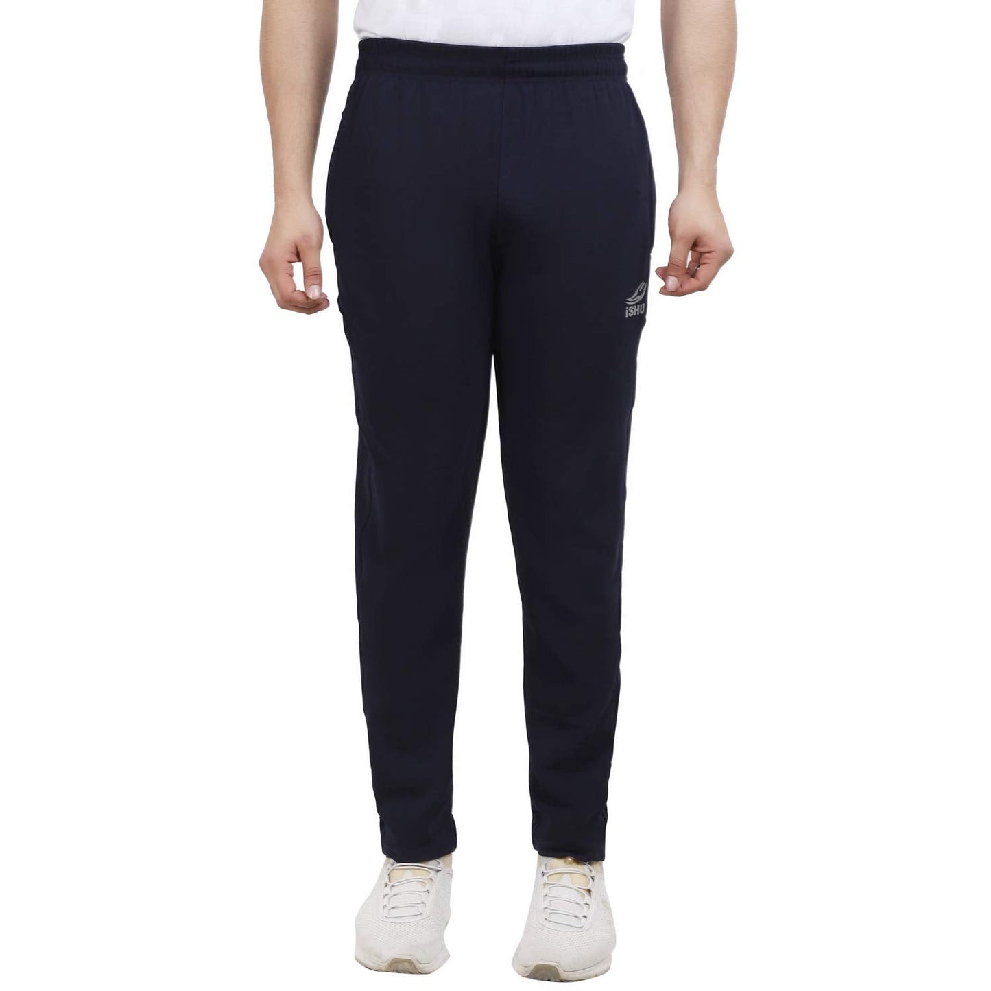 Men's Regular Fit Trackpants (Black_Medium)