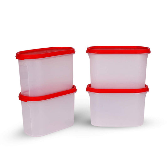 Tupperware Oval Dry Storage Containers 1.7L 4pc