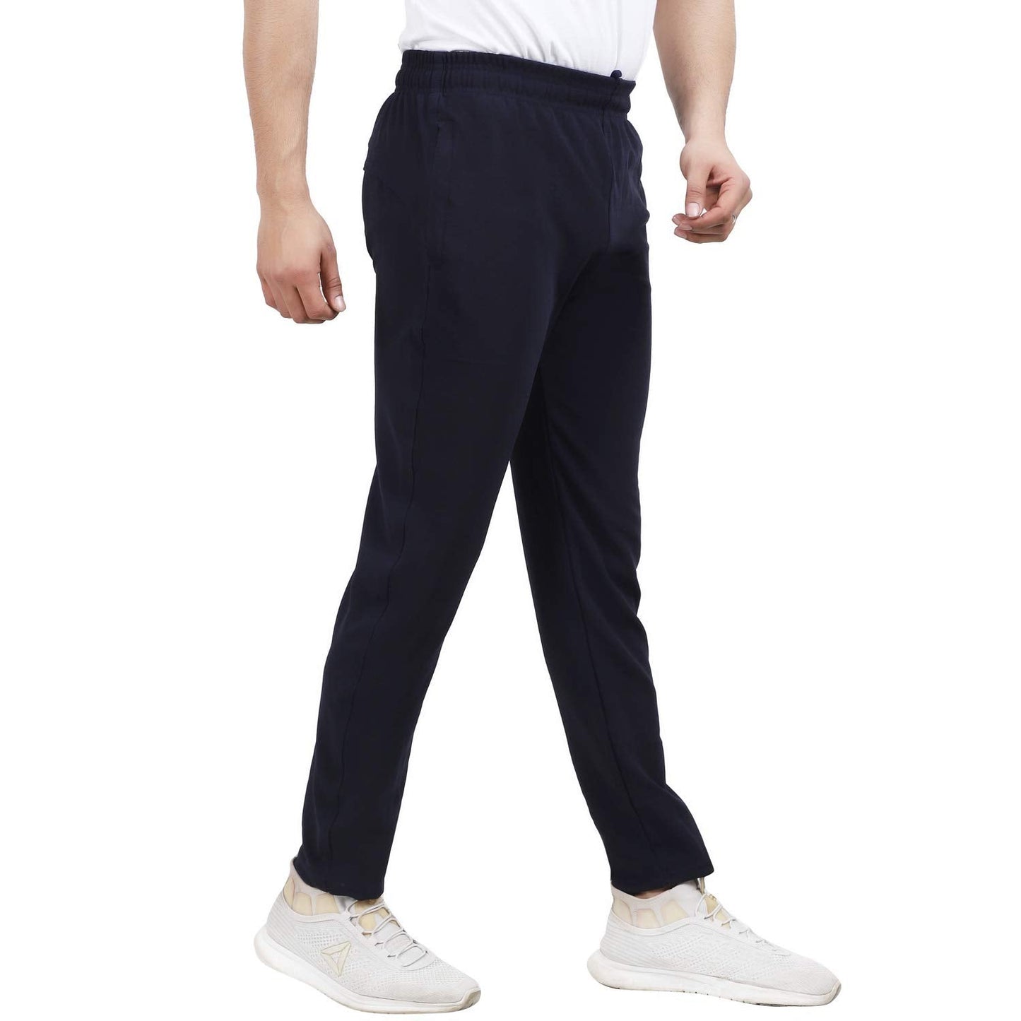 Men's Regular Fit Trackpants (Black_Medium)