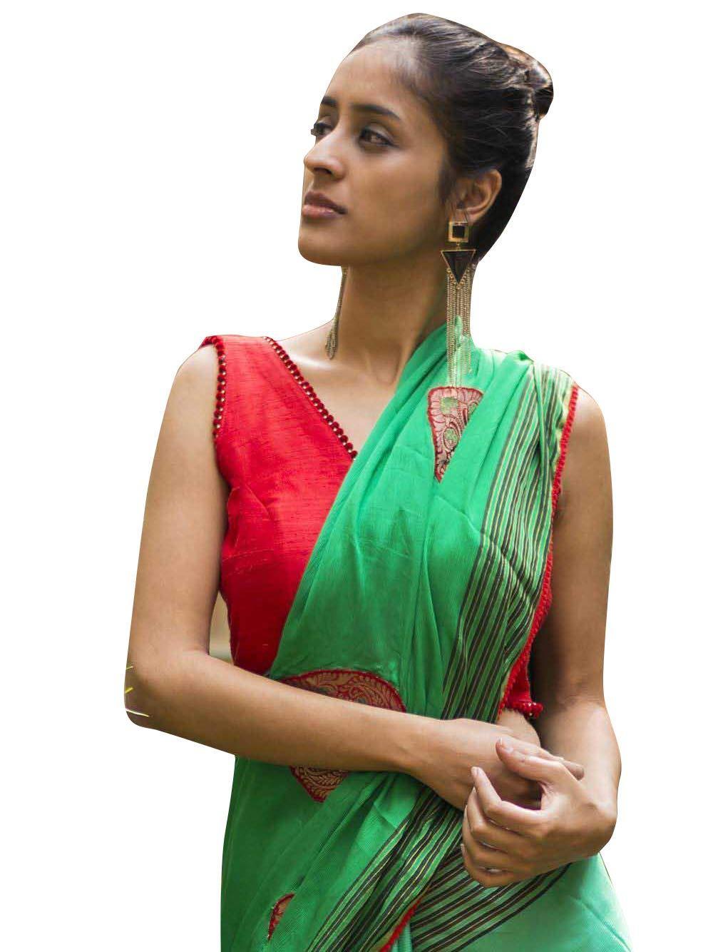 Women's Party Wear Readymade Bollywood Designer Indian Style Padded Blouse for Saree