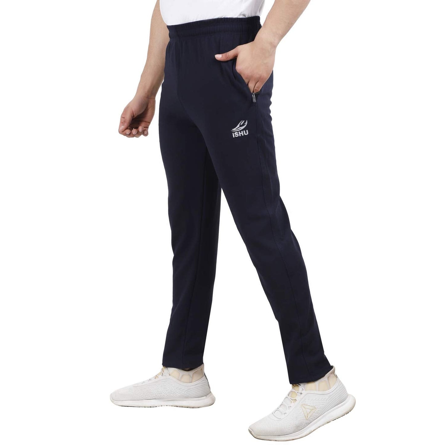 Men's Regular Fit Trackpants (Black_Medium)