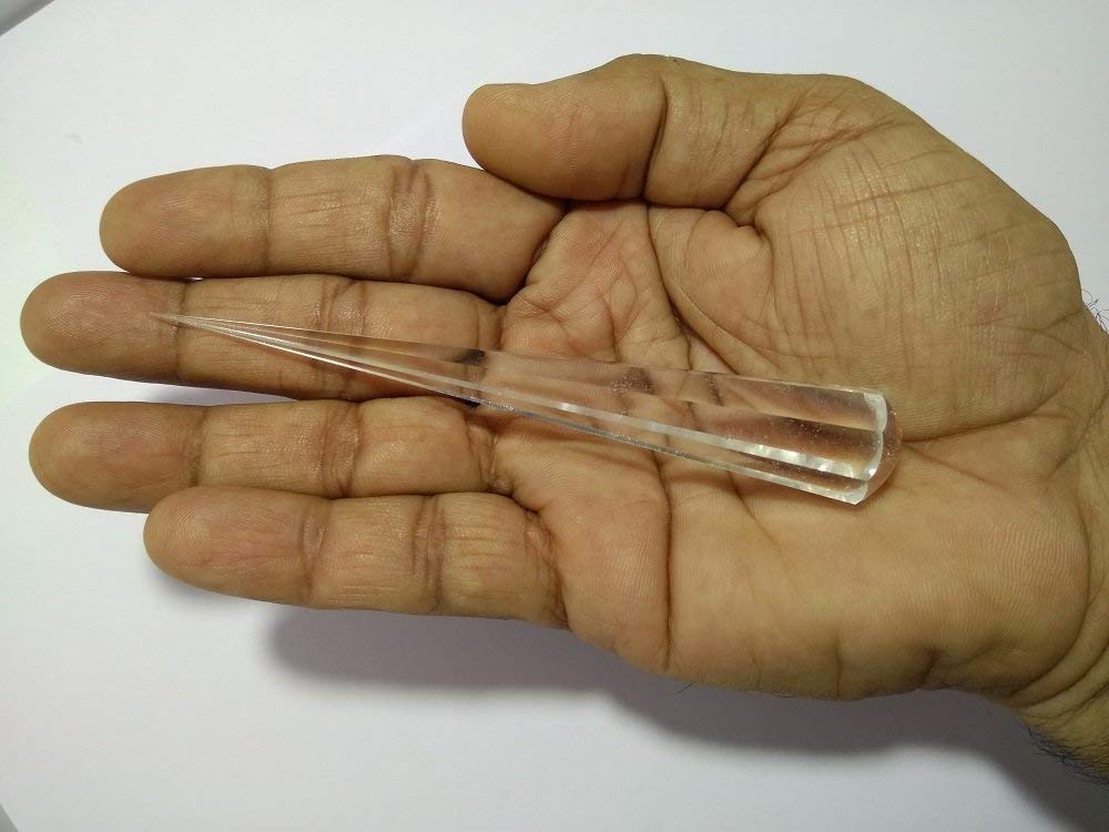 WholesaleGemShop Clear Crystal Quartz Disintegrator Pranic Healing