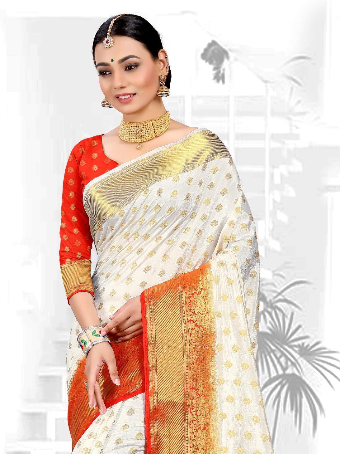 sarees-for-women-banarasi-art-silk-woven-saree-l-indian-wedding-gift-sari-with-unstitched-blouse-off-white