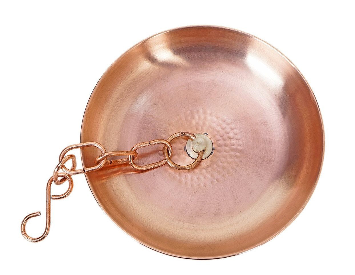 Rastogi Handicrafts Rain Chain Copper Basin Bowl for Rain Chain Pure Copper 1- Pack