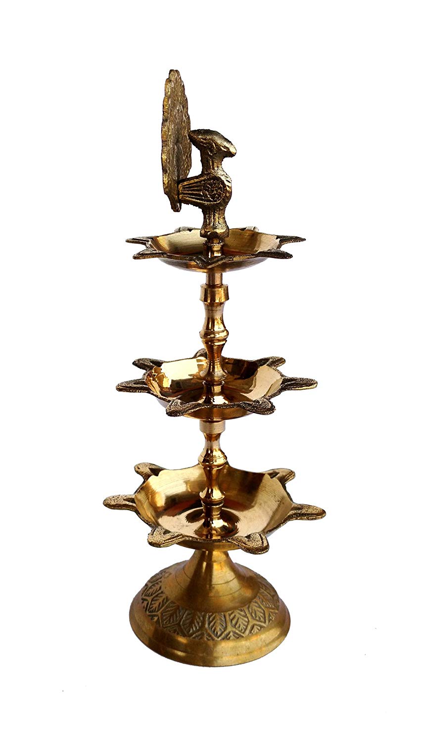 Rastogi Handicrafts Pure Brass Diya (Puja Lamp) Hindu Pooja Article,Diyas, Deepak Oil Lamp