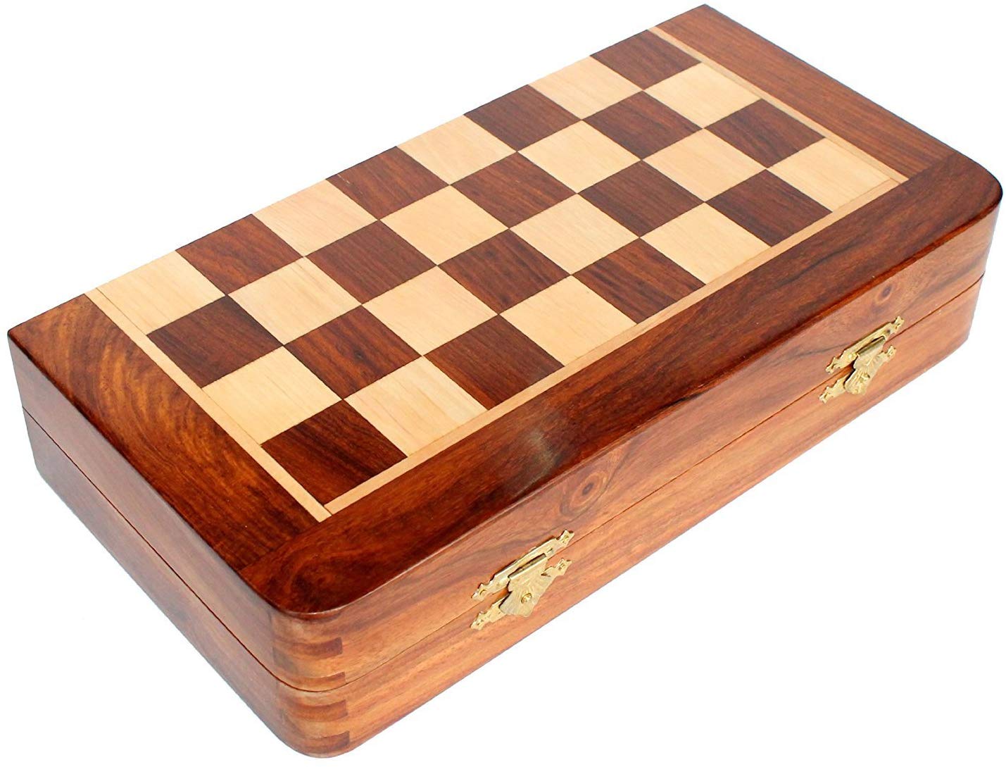 10"  Wooden Chess Game Board Set + Magnetic Wooden Pieces