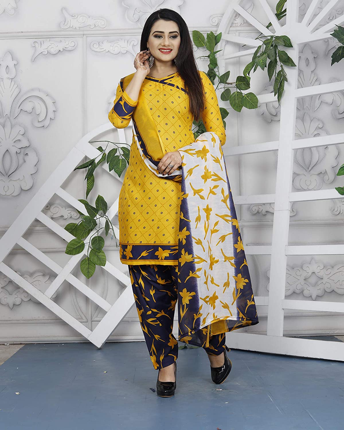 Women's Cotton Unstitched Salwar Suit