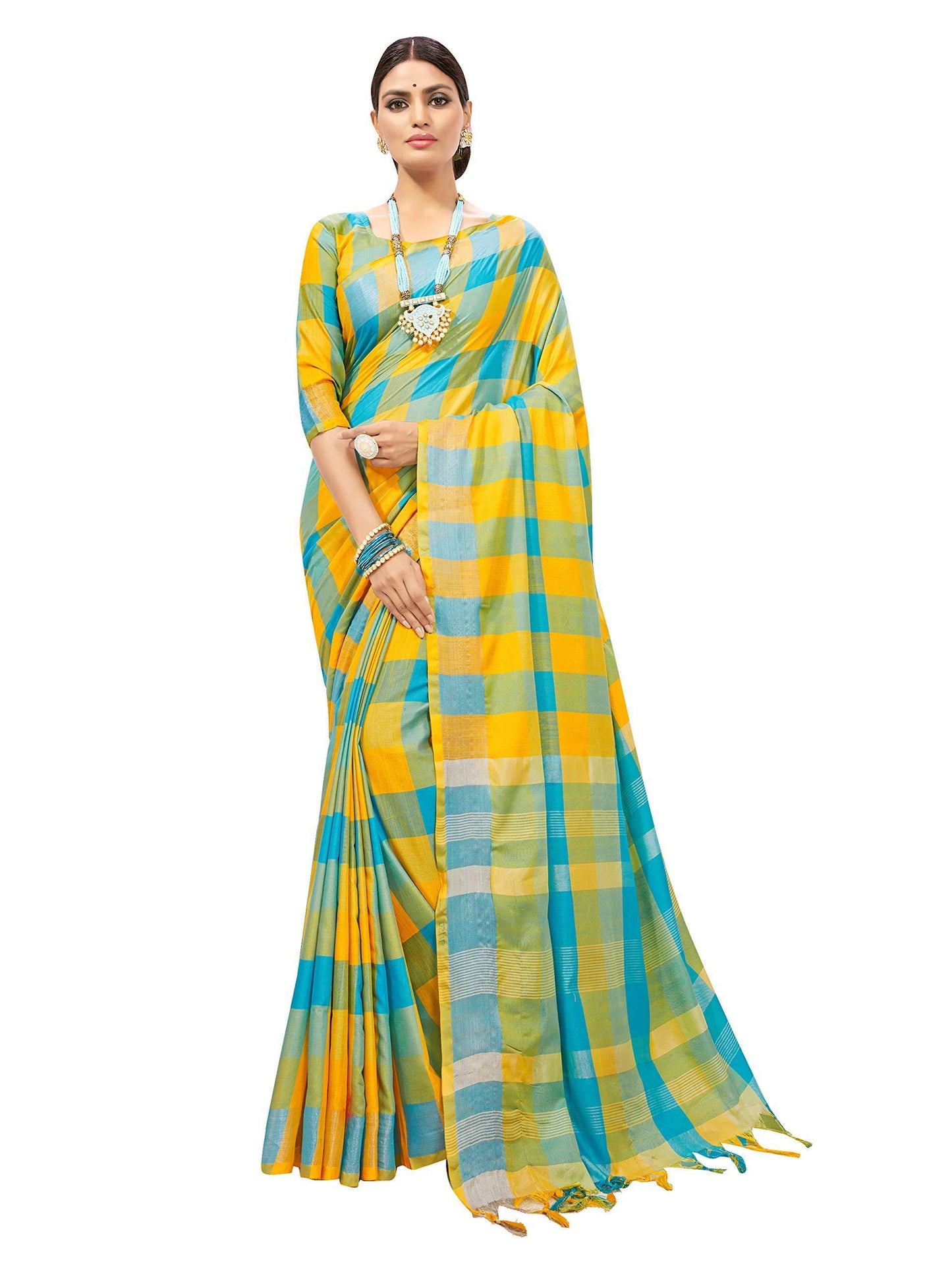 sarees-for-women-linen-cotton-silk-saree-l-indian-ethnic-wedding-diwali-gift-sari-with-unstitched-blouse