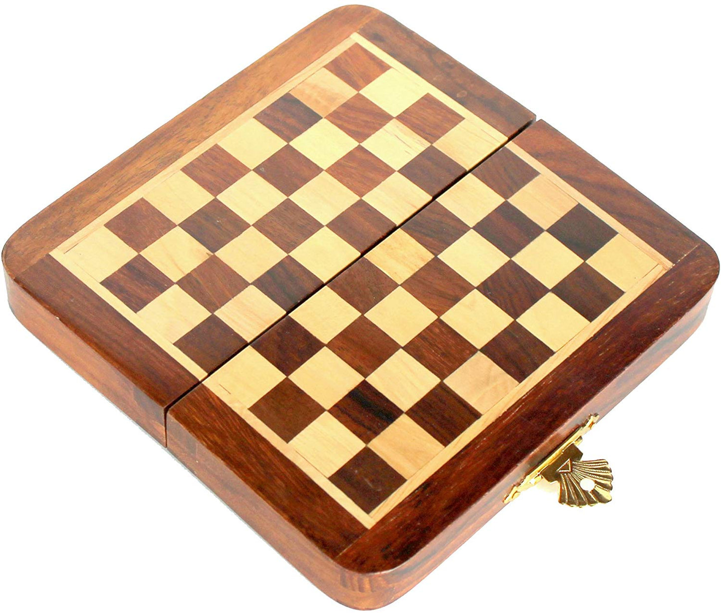 7 Inch Magnetic Folding Wooden Chess Board