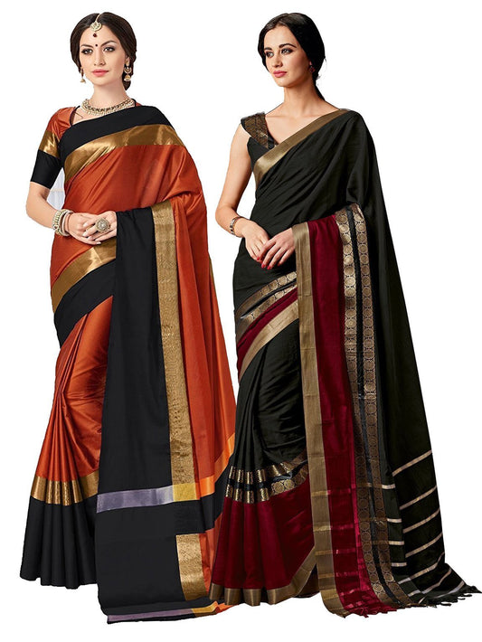 elina-fashion-pack-of-two-sarees-for-indian-women-cotton-art-silk-printed-weaving-border-saree-multi-4