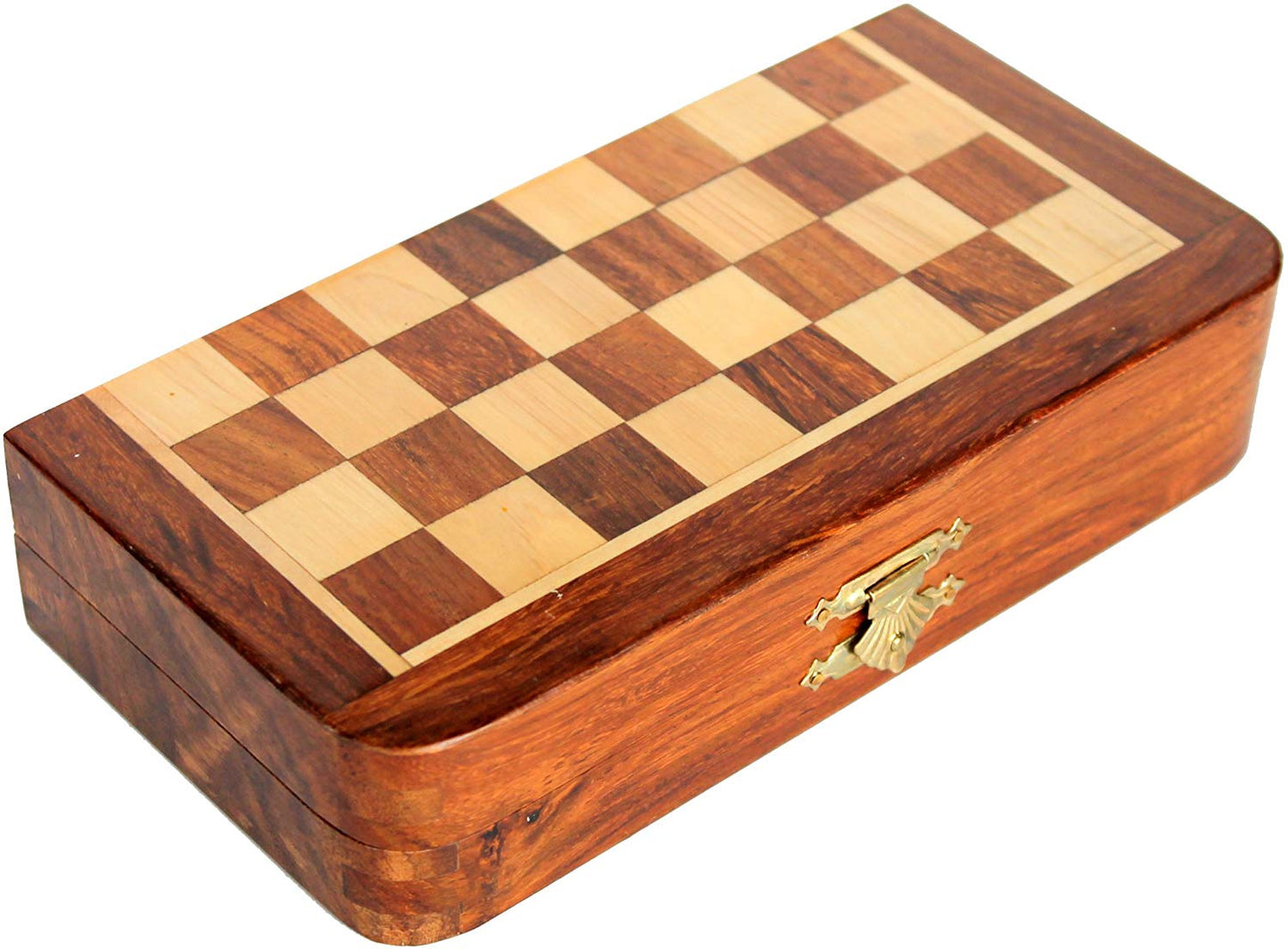 7 Inch Magnetic Folding Wooden Chess Board