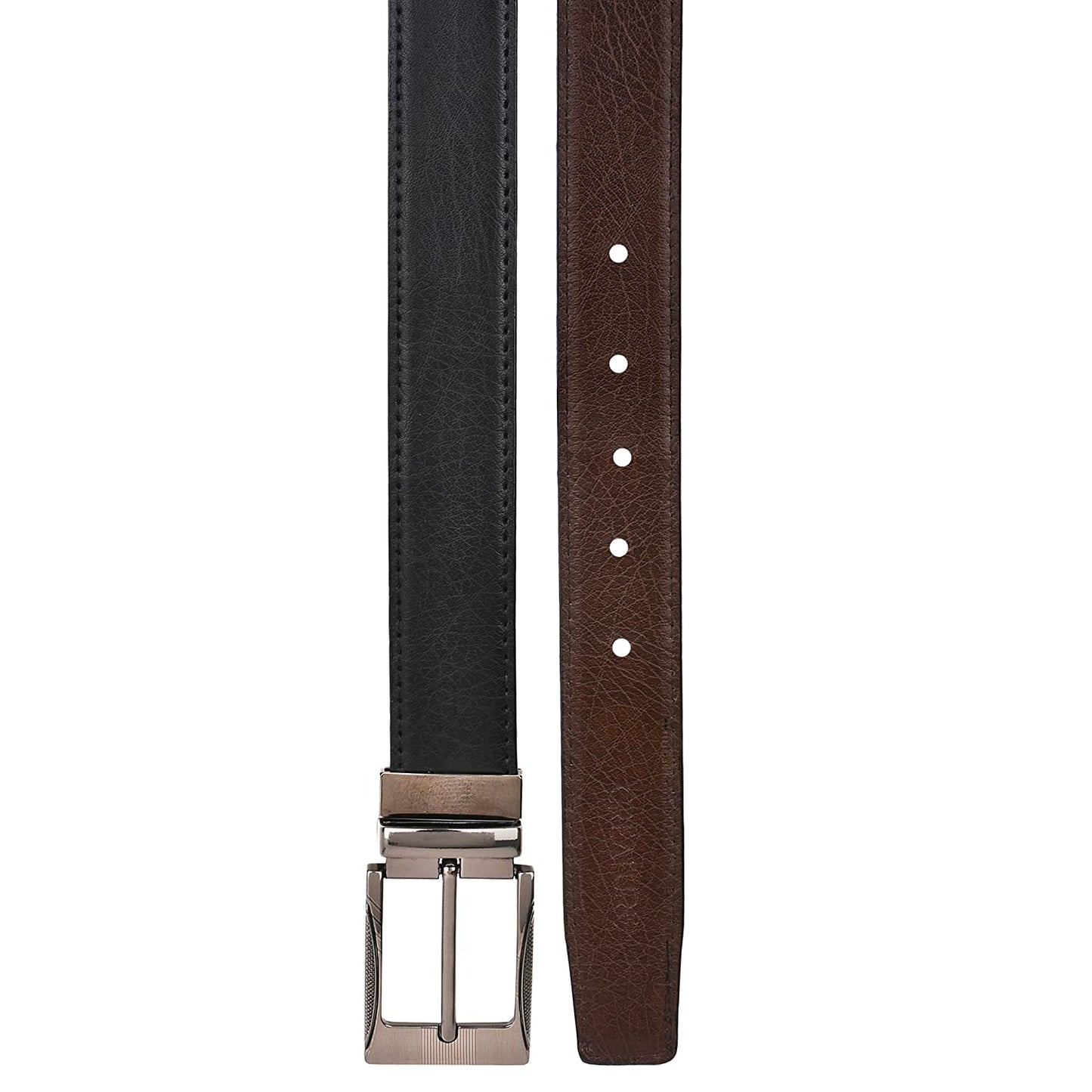 Pu-Leather Formal Belt For Men(Color-Black/Brown||BL-01|| 46 inches length|| Waist upto -40 inches)