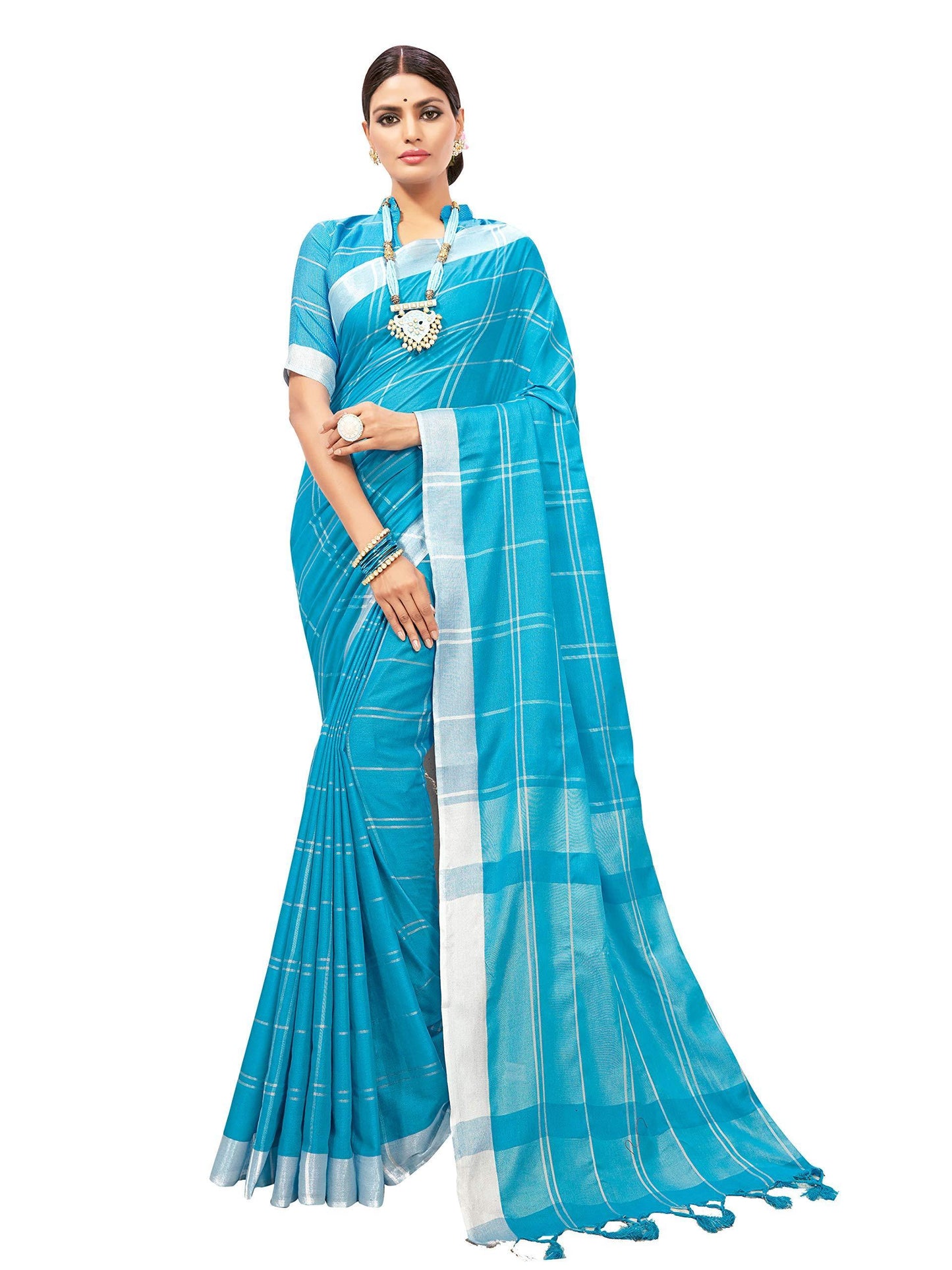 sarees-for-women-linen-cotton-silk-saree-l-indian-ethnic-wedding-diwali-gift-sari-with-unstitched-blouse-turquoise