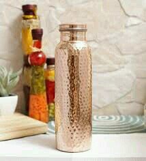 Handmade Hammer Pure Copper Water Bottle,1000Ml