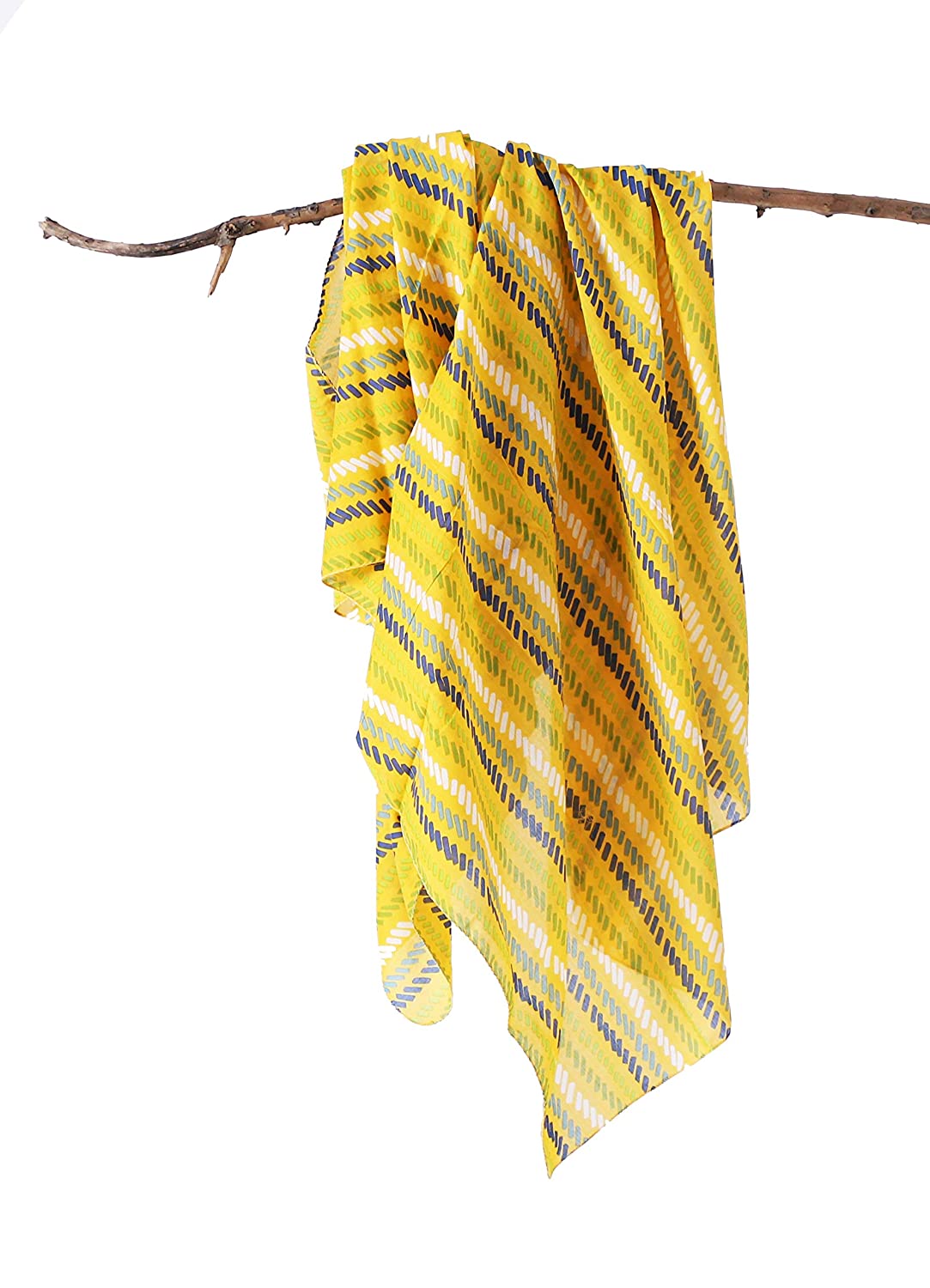 Unisex Jayal Cotton Printed Scarves (Multicolour, 100x100 Cm Square Size)