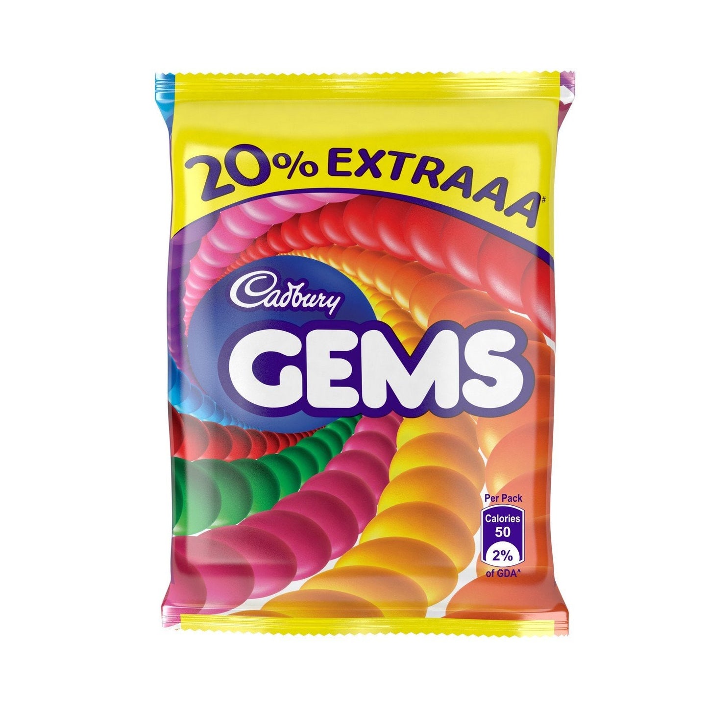 Cadbury Gems Chocolate Packet, 10.68 g