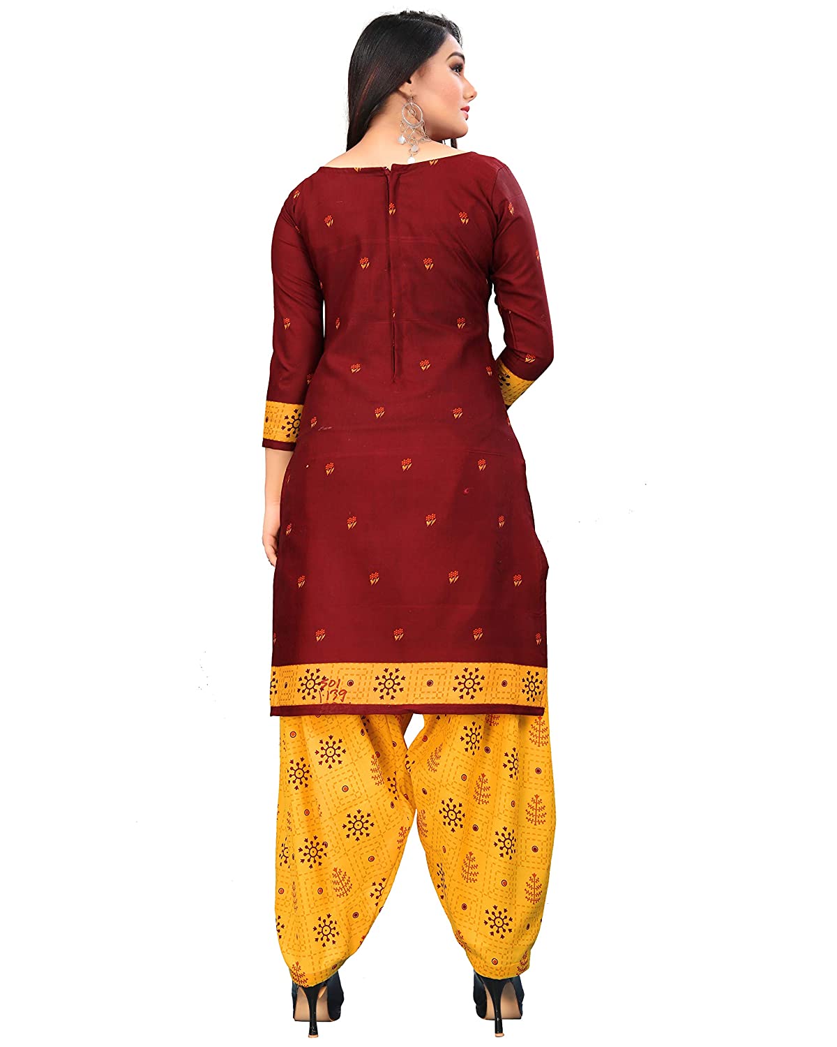 Women Cotton Un-Stitched Salwar Suit Material