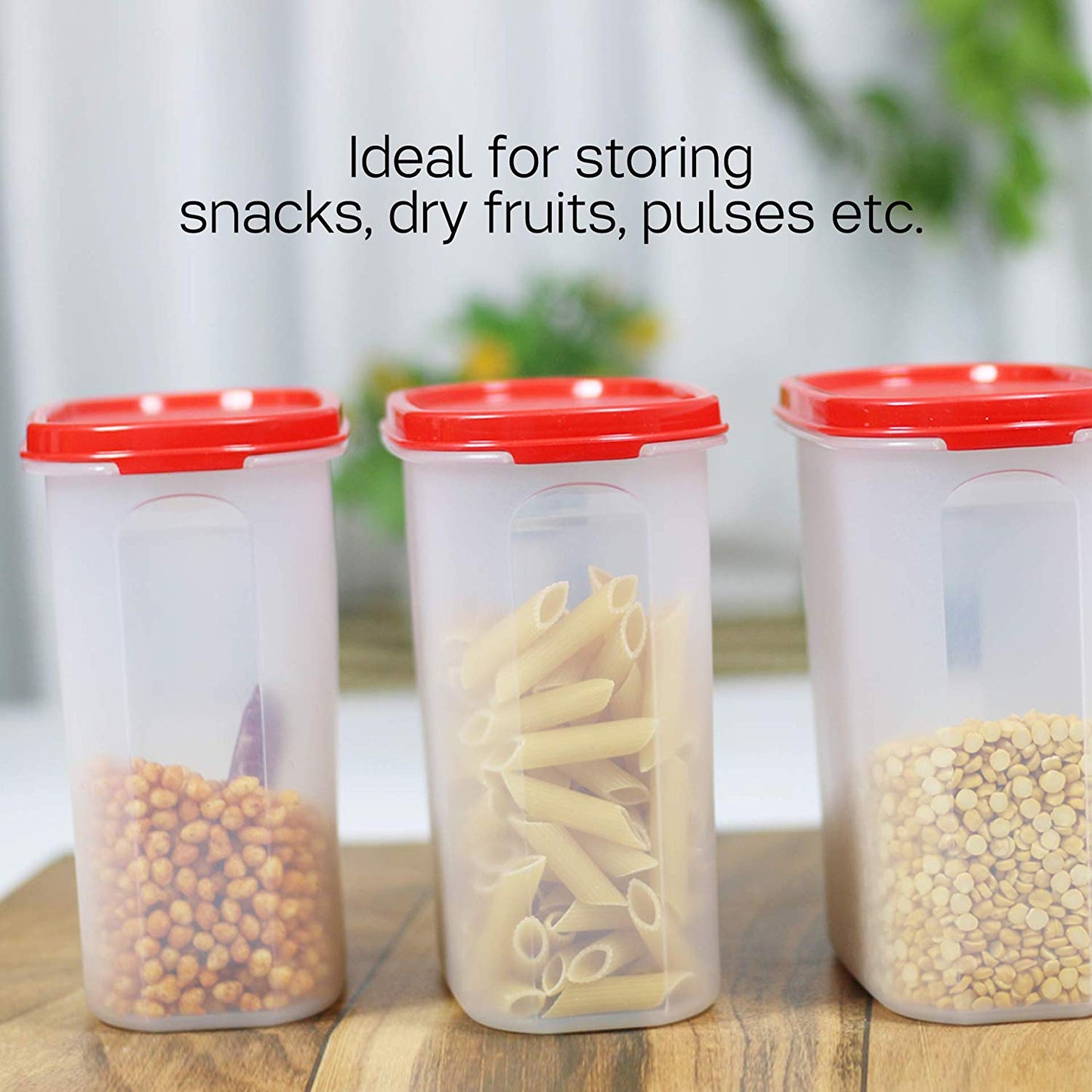 Tupperware Oval Dry Storage Containers 1.7L 4pc