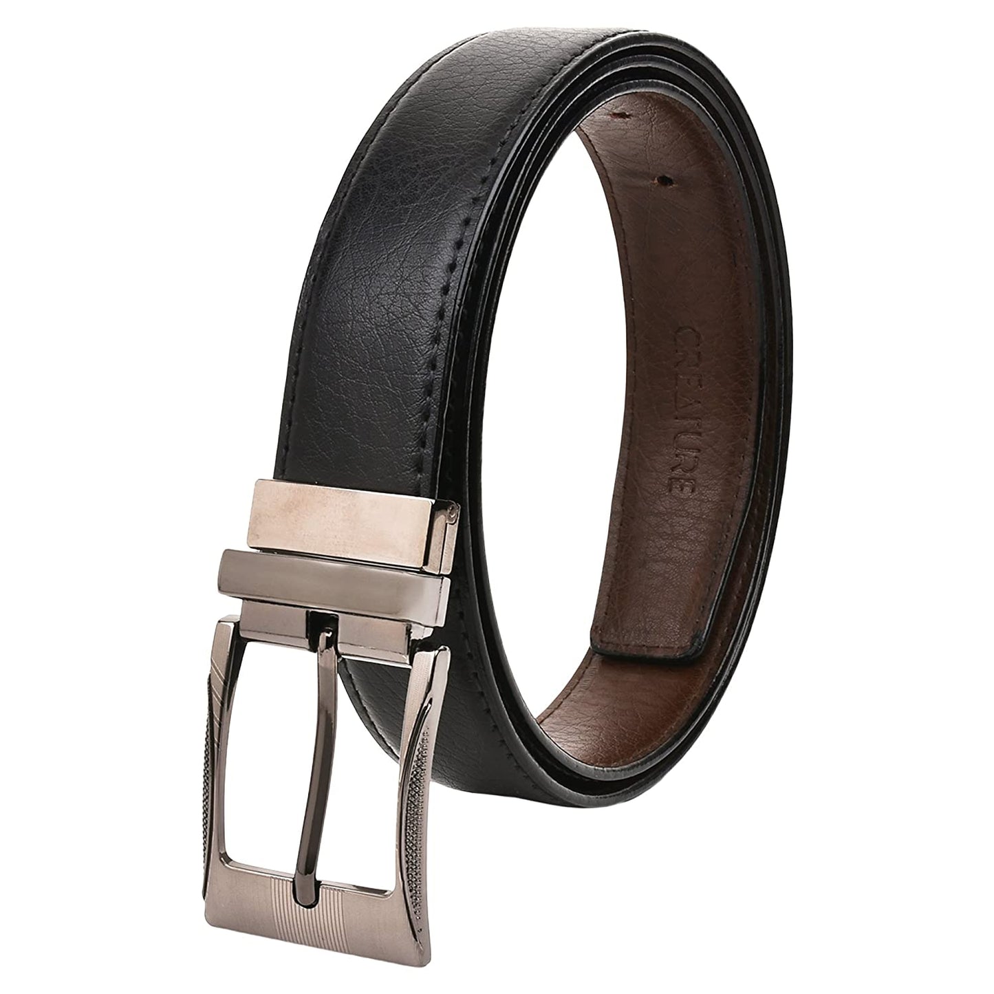 Pu-Leather Formal Belt For Men(Color-Black/Brown||BL-01|| 46 inches length|| Waist upto -40 inches)